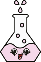 cute cartoon science beaker png