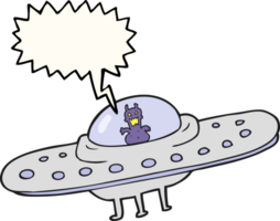 speech bubble cartoon flying saucer png