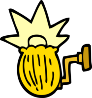 cartoon doodle house light png