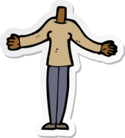 sticker of a cartoon female body png