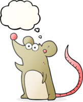 thought bubble cartoon mouse png