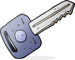 llave de coche de dibujos animados png