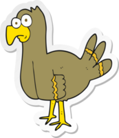 sticker of a cartoon bird png