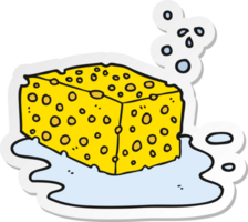 sticker of a cartoon sponge png