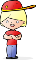 cartoon boy wearing cap png