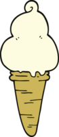 cartoon doodle ice cream png