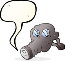 speech bubble cartoon gas mask png