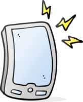 téléphone portable de dessin animé png