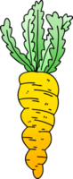 quirky gradient shaded cartoon carrot png