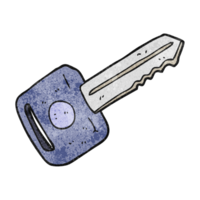 textured cartoon car key png