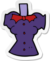 sticker of a cartoon vampire body png