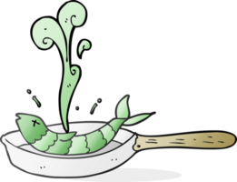 Cartoon Fisch braten png