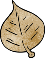 cartoon doodle leaf png