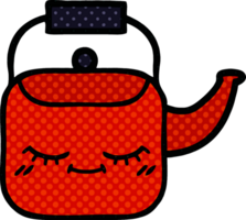 comic book style cartoon kettle png