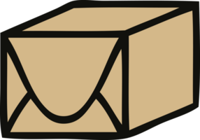 cute cartoon paper parcel png