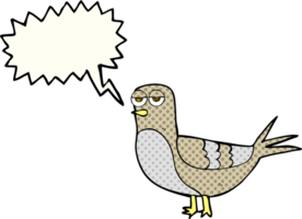 comic book speech bubble cartoon pigeon png