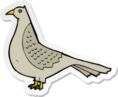 adesivo de um pássaro de desenho animado png