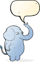 Cartoon lustiger Elefant mit Sprechblase png