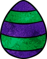 quirky hand drawn cartoon easter egg png