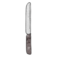 textured cartoon cutlery knife png