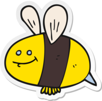 sticker of a cartoon bee png