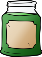 cartoon doodle liquid in a jar png