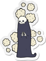 sticker of a cartoon spooky ghoul png