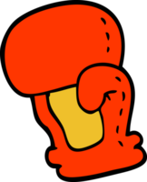 cartoon doodle boxing glove png