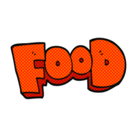 cartoon word food png