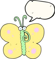 speech bubble cartoon butterfly png