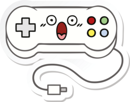 Aufkleber eines niedlichen Cartoon-Gamecontrollers png