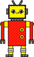 robô de desenho animado estilo quadrinhos png