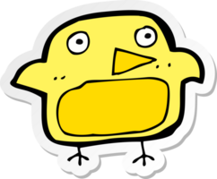 sticker of a cartoon bird png