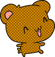 cartone animato kawaii simpatico orso felice png