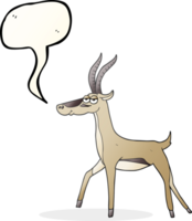 speech bubble cartoon gazelle png