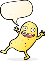 cartoon potato with speech bubble png