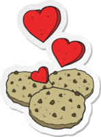 sticker of a cartoon cookies png