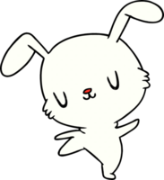 cartone animato kawaii simpatico coniglietto peloso png