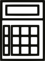 icône de la calculatrice mathématique png