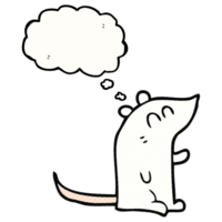 thought bubble cartoon mouse png