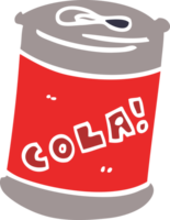 cartoon doodle fizzy drinks can png