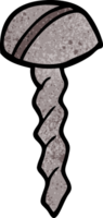 tornillo de garabato de dibujos animados png