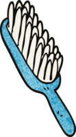 brosse à cheveux doodle dessin animé png