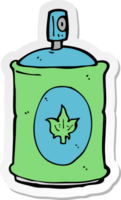 pegatina de un spray de fragancia de dibujos animados png