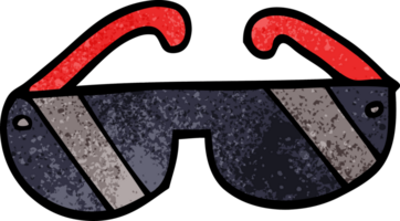 cartoon doodle sunglasses png