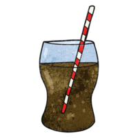 textured cartoon fizzy drink png