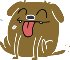 tecknad av söt kawaii hund png