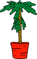 doodle de dessin animé d'une plante d'intérieur png