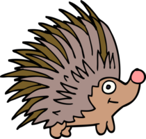 stacheliger igel des karikaturgekritzels png