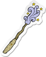 sticker of a cartoon magic wand png